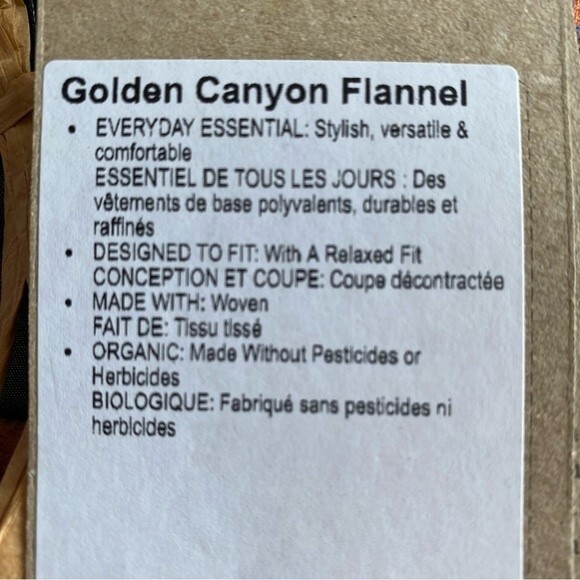 prana golden canyon flannel in rich sapphire - Picture 8 of 9